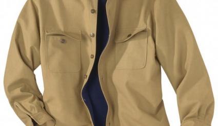 Hemdjacke mit Fleece gefüttert