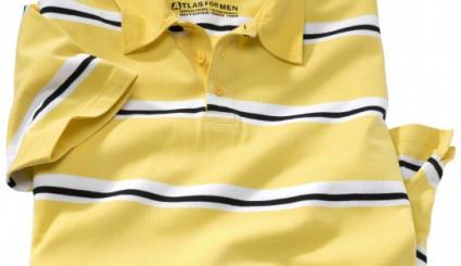 Gestreiftes Poloshirt “White Island”