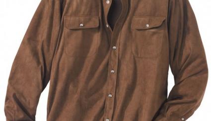 Hemdjacke in Wildlederoptik