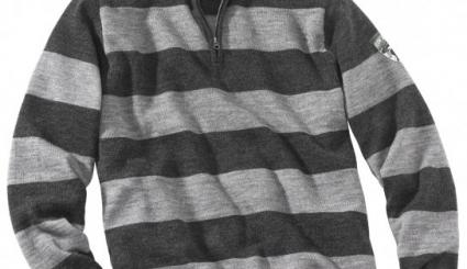 Strickpulli mit Troyerkragen