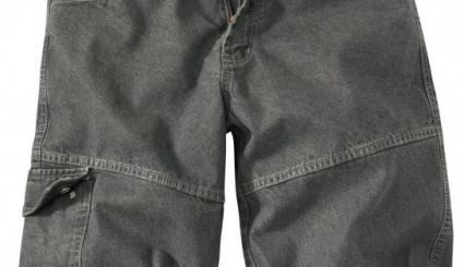 Cargo-Bermuda aus Denim