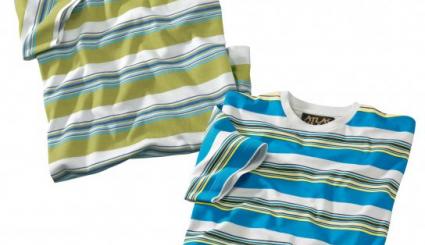 2er-Pack gestreifte T-Shirts “Waves”